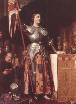 Jean Auguste Dominique Ingres Joan of Arc at the Coronation of Charles VII in Reims Cathedral (mk09) oil painting picture
